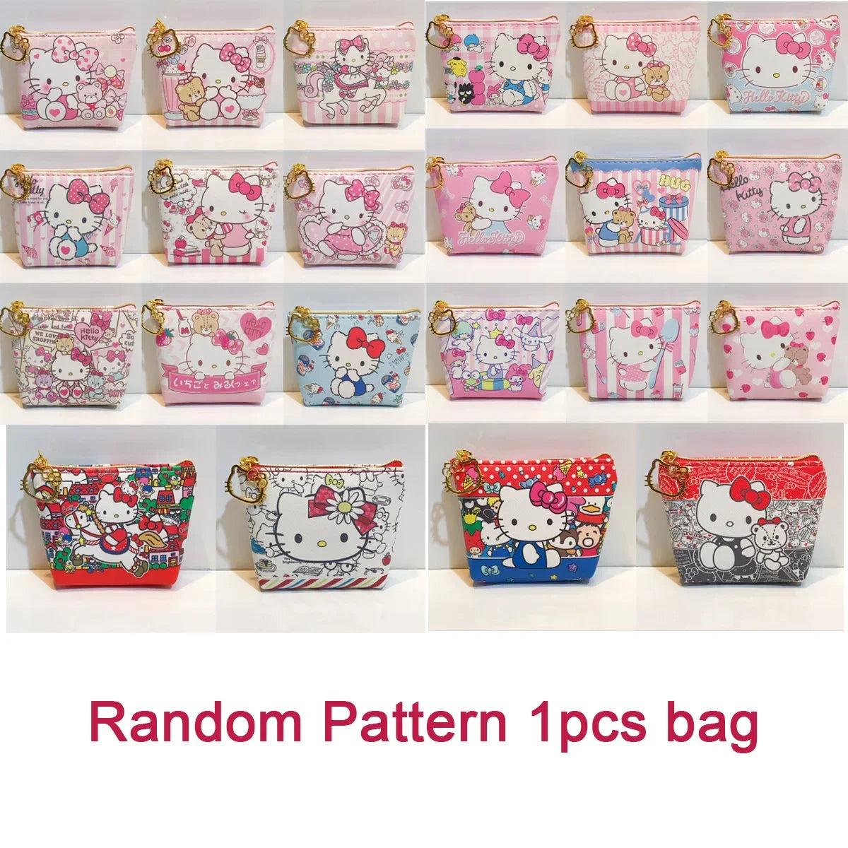 Tejesa Random  Hello Kitty Small Wallet/ Girl Wallet Kawaii Purses Cute Kid Birthday Gift