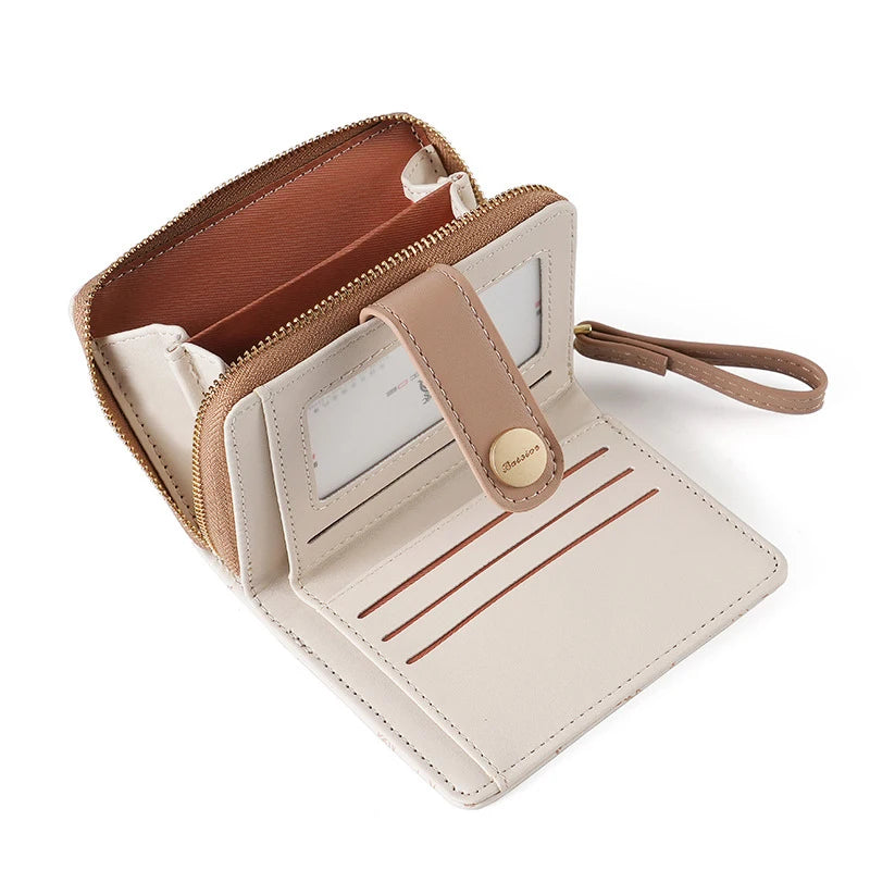 Hemasa  Cute Cat Girls Wallet / Card Holder Money Bag Zipper Wallets For Women