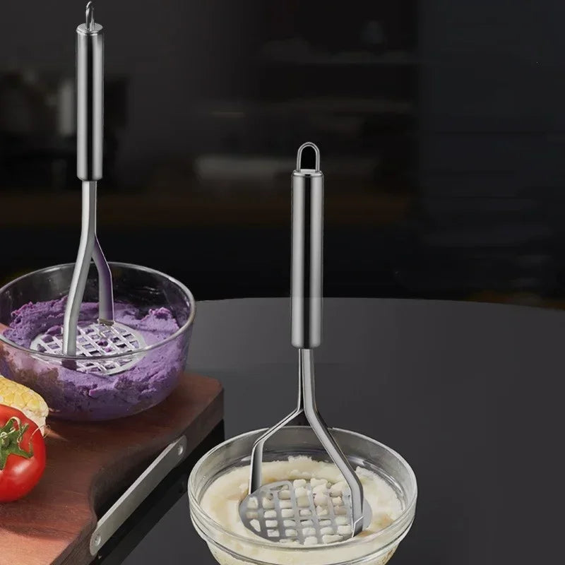 Hemasa 2pcs Kitchen Gadget Creative Mud Press Masher Puree Juice Maker Stainless Steel Potatoes Crusher Pusher Fruit Tools Cocina Cozinha