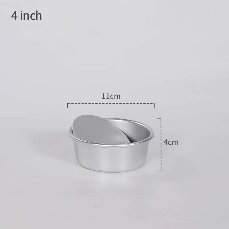 Heamasa 4/5/6/7/8/9/10 Inch Birthday Cake Mold Shaped Aluminum Alloy Cake Mold Baking Tray Mold Bakeware Cake Trays