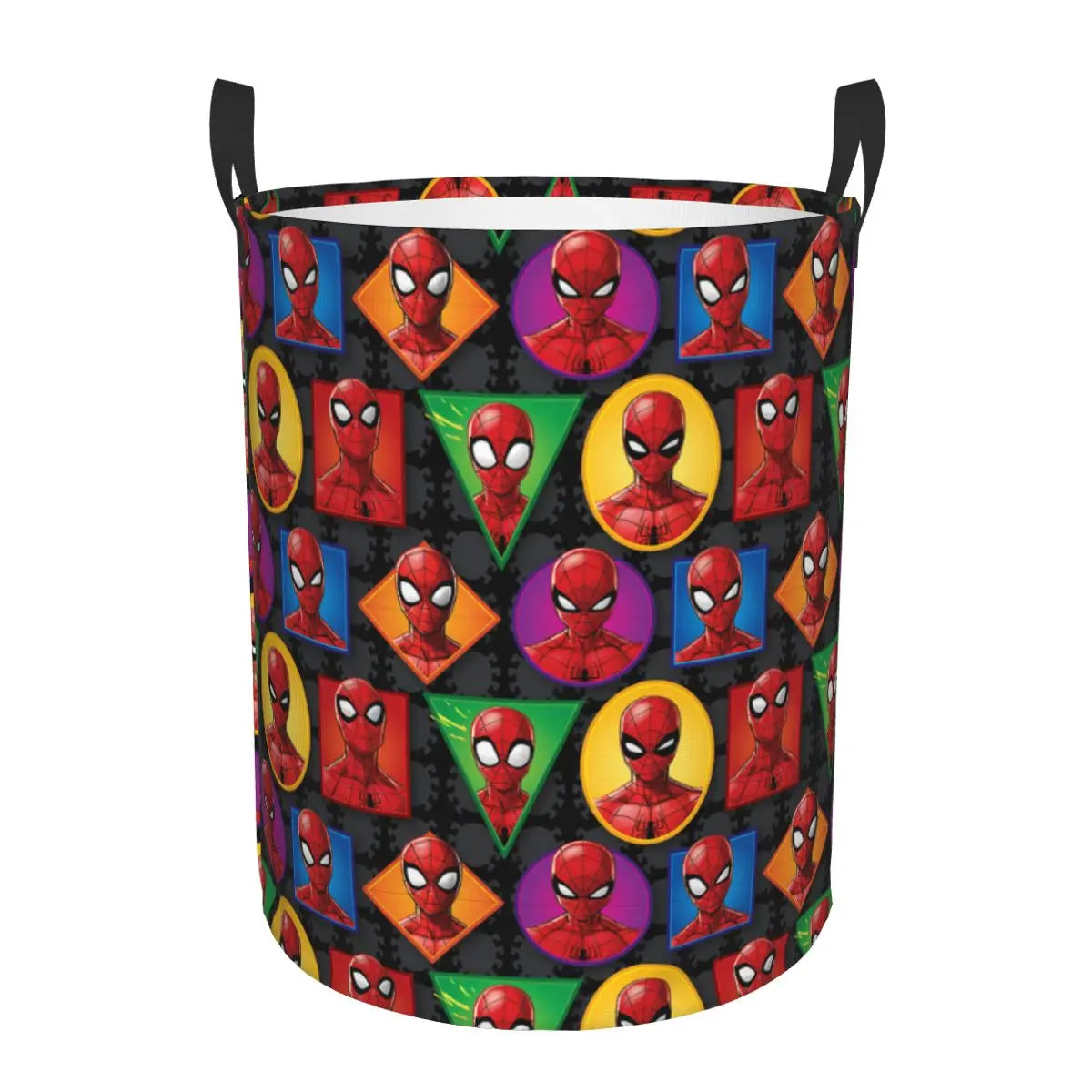 Tejesa  Laundry Hamper Large Storage Basket Action Spider Man Comics Girls Boys Toy Organizer