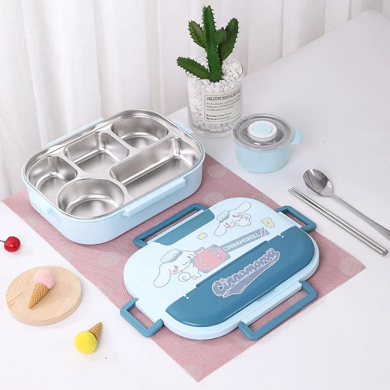 Hemasa Four Grids Five Grids Large Capacity Cartoon Anime Figure Cute Insulation
