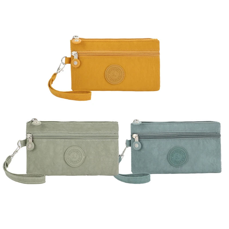 Students Bus ID Credit Card Holder Storage Bags Fashion Small Canvas Coin Purses For Kids With Card Holder And Earphone Pocket
