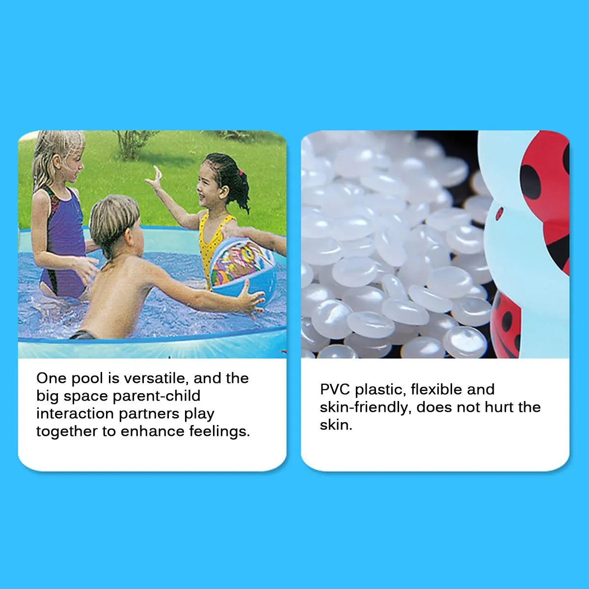 Hemasa  Round Paddling Pool  for Summer / Outdoor /Party Supplies For Kids and Adult