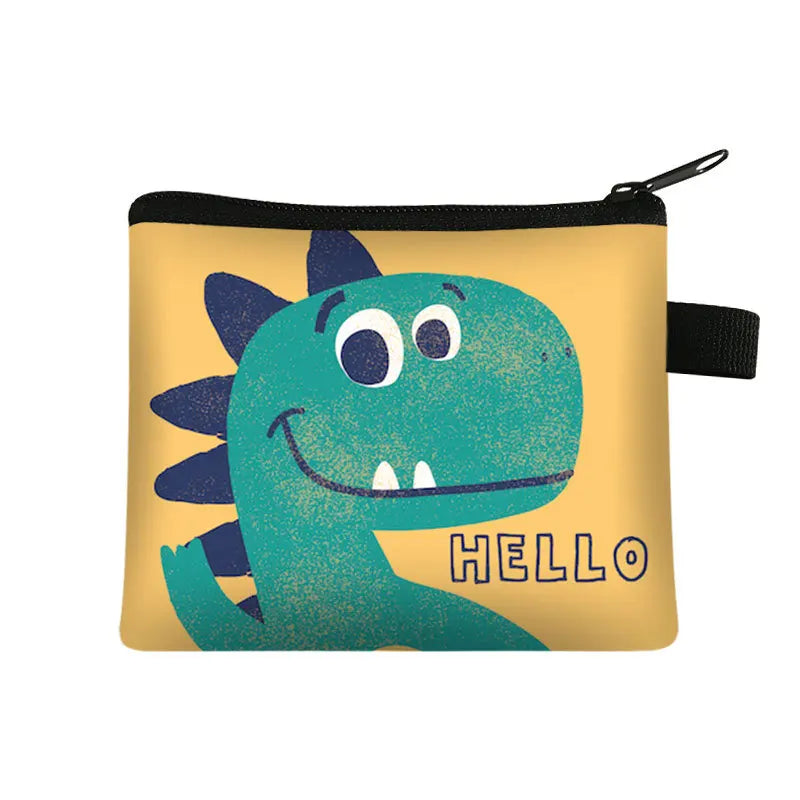 Tejesa Animal Theme Coin Purse /Children's Mini Zero Wallet Zipper Storage Pocket Bag Card Holder Kids Gift