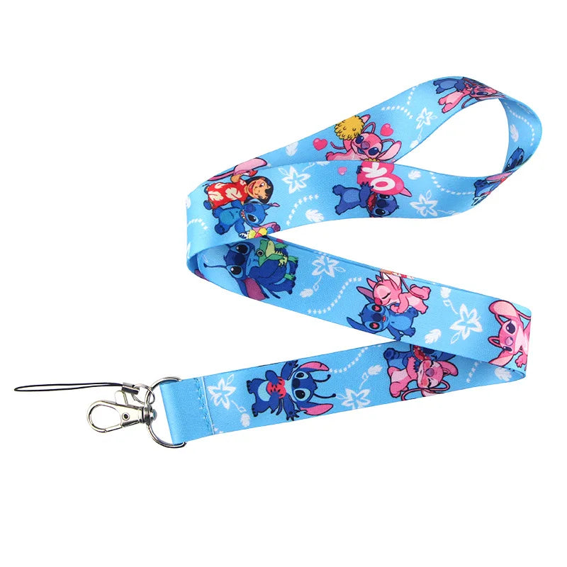 Stitch Lanyard Adjustable Long Mobile Phone Lanyard Anime Neck Straps Accessories Lanyard Hanging Ornaments Charm Anti-lost Lany