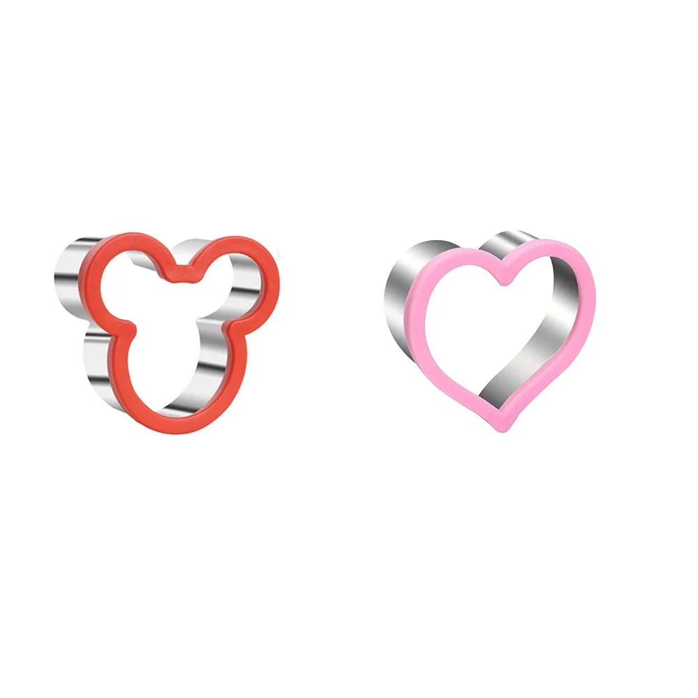 Hemasa Sandwich Cutters For Children Kids Heart Star Mickey Bread Toast Lunch Bento Box Food Cookie Sandwich Makers Molds
