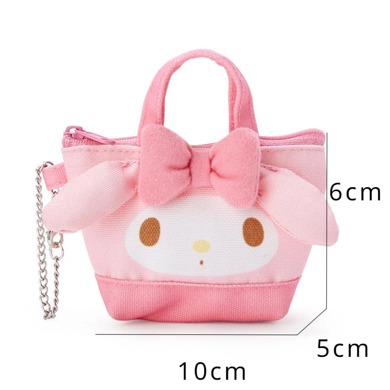 Hemasa Hello Kitty Coin Pouch for Women /Cartoon Cute Lipstick Cases Makeup Bag Kuromi Headphone Bag