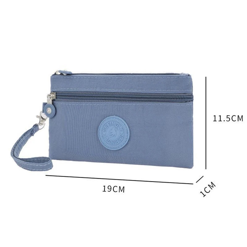 Students Bus ID Credit Card Holder Storage Bags Fashion Small Canvas Coin Purses For Kids With Card Holder And Earphone Pocket