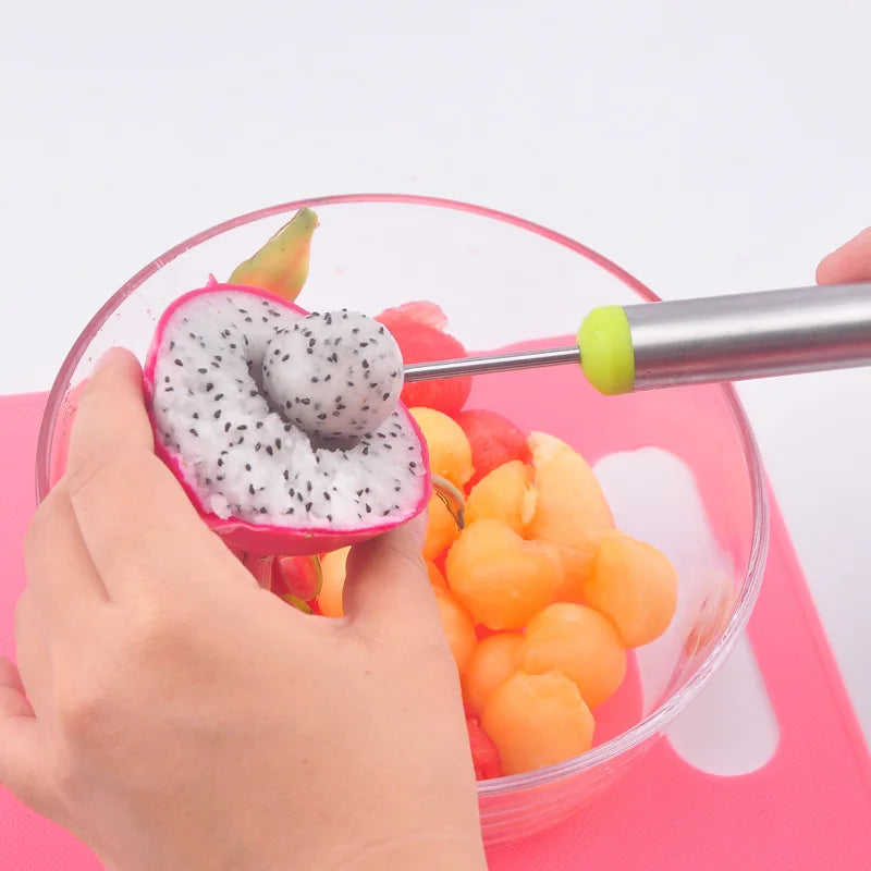 Hemasa Watermelon Ball Scoop Fruit Spoon Ice Cream Sorbet Stainless Steel Cooking Tool