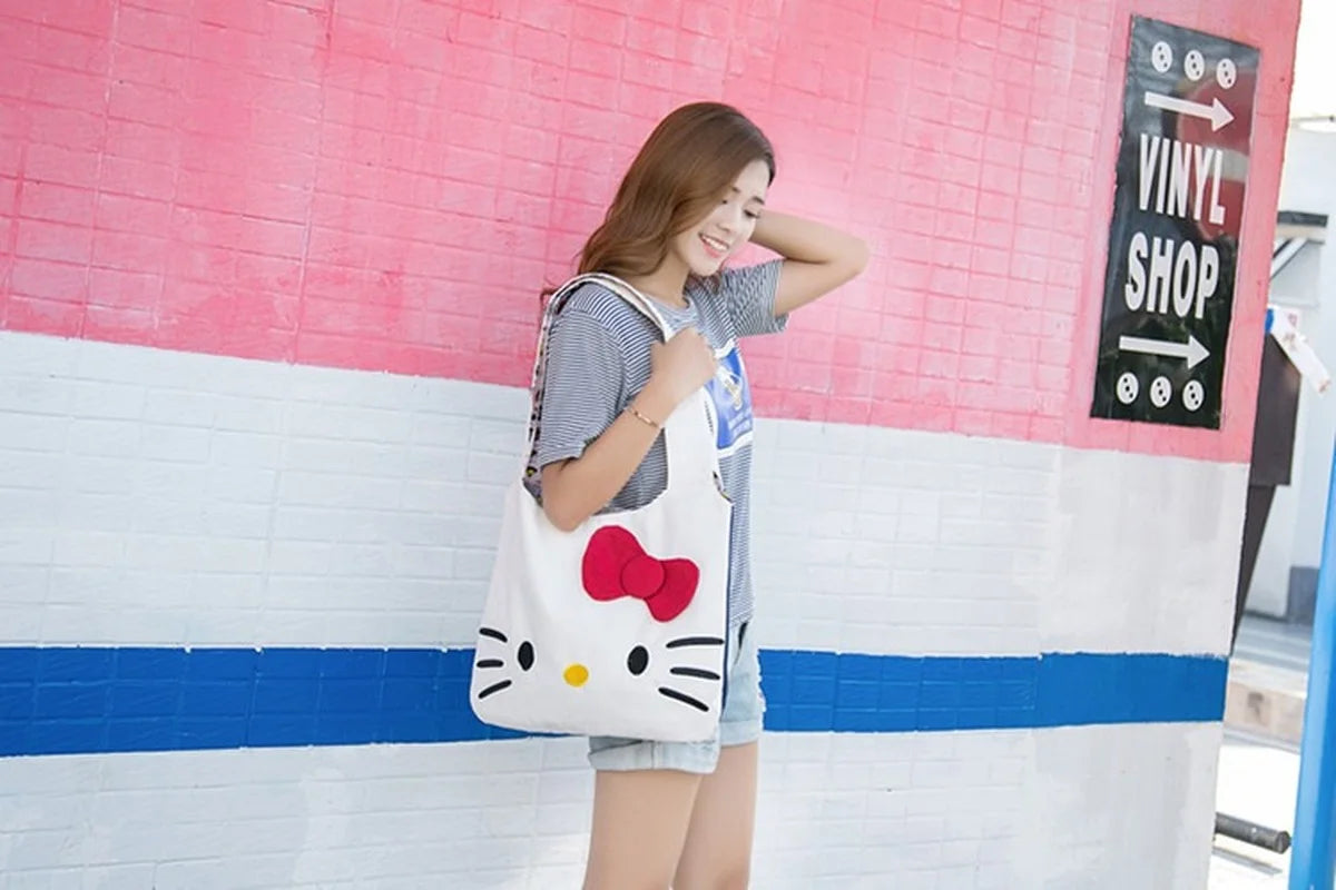 Hello Kitty Shoulder Bag Cute Sanrio Fashionable My MeLody Wallet Coin Purse Cartoon Purses and Handbags Crossbody Bag for Women