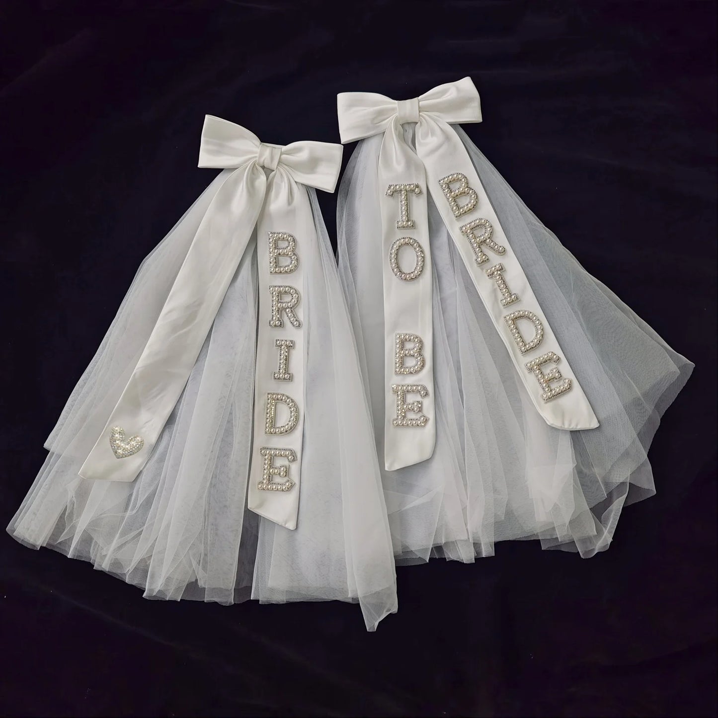 1PCS BRIDE TO BE Butterfly Knot Pearl Headcloth Creative Bridal Shower Party Supplies Engagement Outdoor Wedding  Favor Gifts