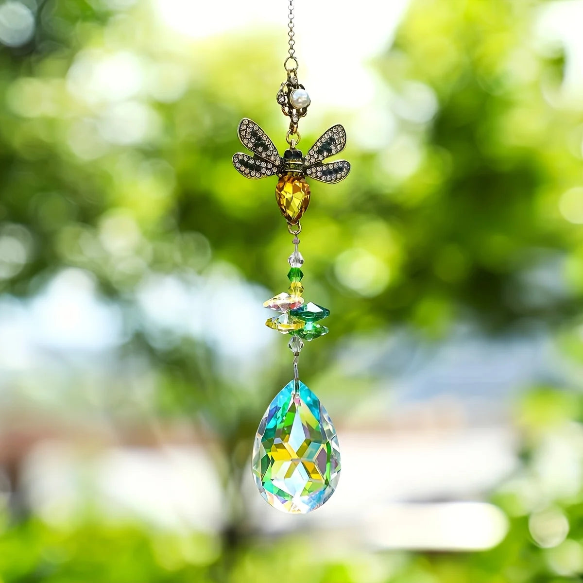 1/3 colored rhinestones Butterfly Bee hummingbird Crystal sun catchers, stunning home and garden window hangings, beautiful