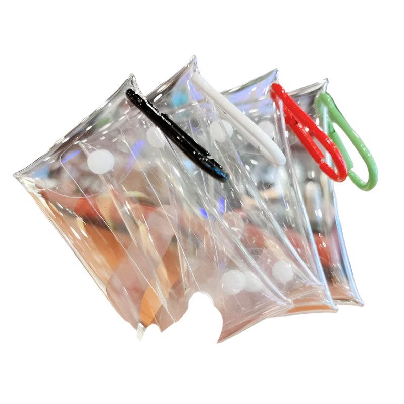 Hemasa  4 pcs Cute Small Coin Purse For Women /Girls Clear /Mini Female Purses Key Lipstick Earphone Transparent Storage Bags Wallet