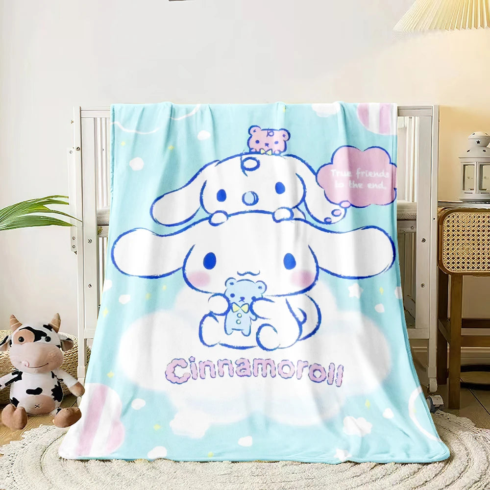 Hemasa Lightweight Flannel Throw for Bed, Travel, Camping, Livingroom, Office, Couch,Chair