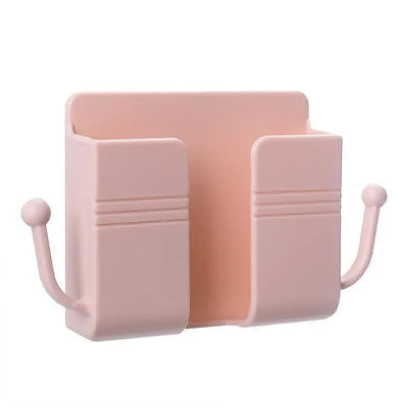 Mobile Phone Wall Mount Hat Hook Glasses Holder Hanger Remote Control Holder Bracket Charging Stand Home Storage Organization