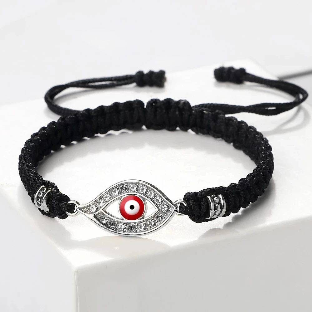 Adjustable Handmade Braided Rope Lucky Red String Bracelet Women Men Turkish Evil Eye Fashion Bracelet Friendship Amulet Jewelry