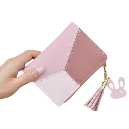 Heamsa  Zipper Coin Purse Lady Long Short Purses Handbags Women Clutch Cards Holder PU Leather Moneybag Billfold Wallet