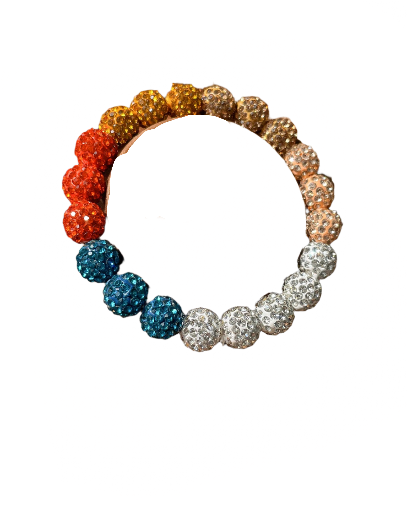 Hemasa   Rainbow  Zircon Polychrome Color Beaded Bracelet for Woman Party