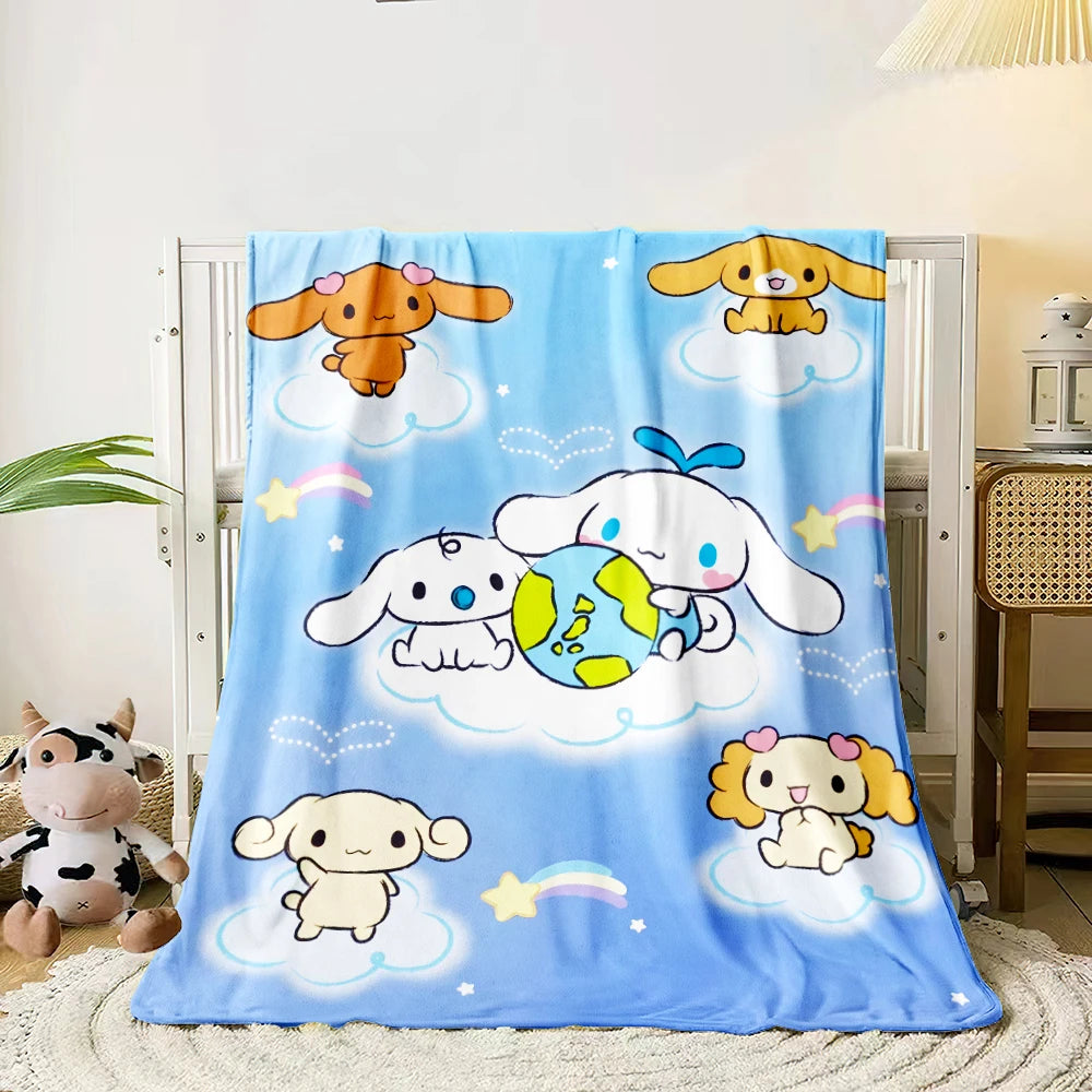 Hemasa Lightweight Flannel Throw for Bed, Travel, Camping, Livingroom, Office, Couch,Chair