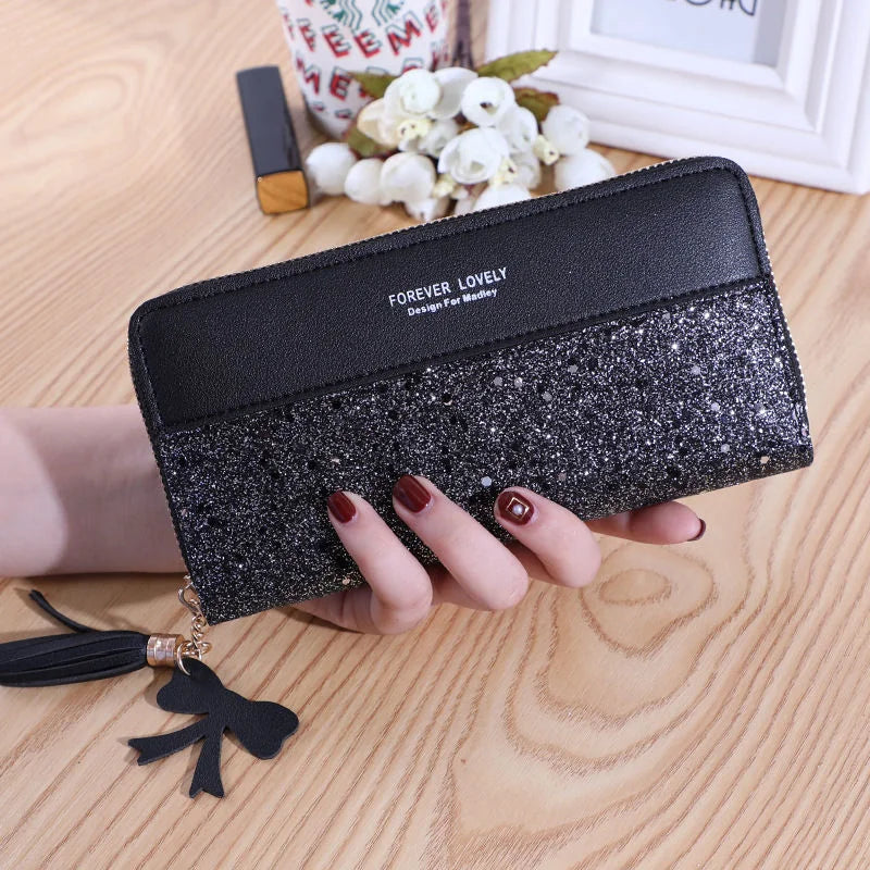 Large Capacity Simple Long Ladies Wallet Multiple Card Slots Fashionable Mobile Phone Bag Coin Purse Urban Style