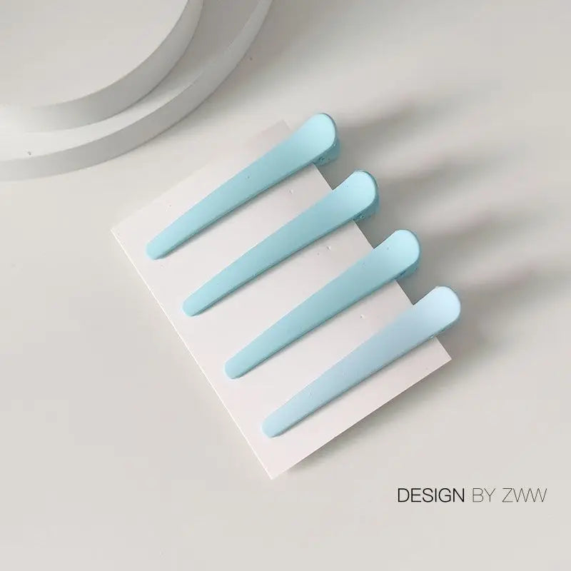 4Pcs/Set Candy Color Professional Hairdressing Salon Hairpins Plastic Duckbill Hair Clips DIY Alligator Hair Care Styling Tools
