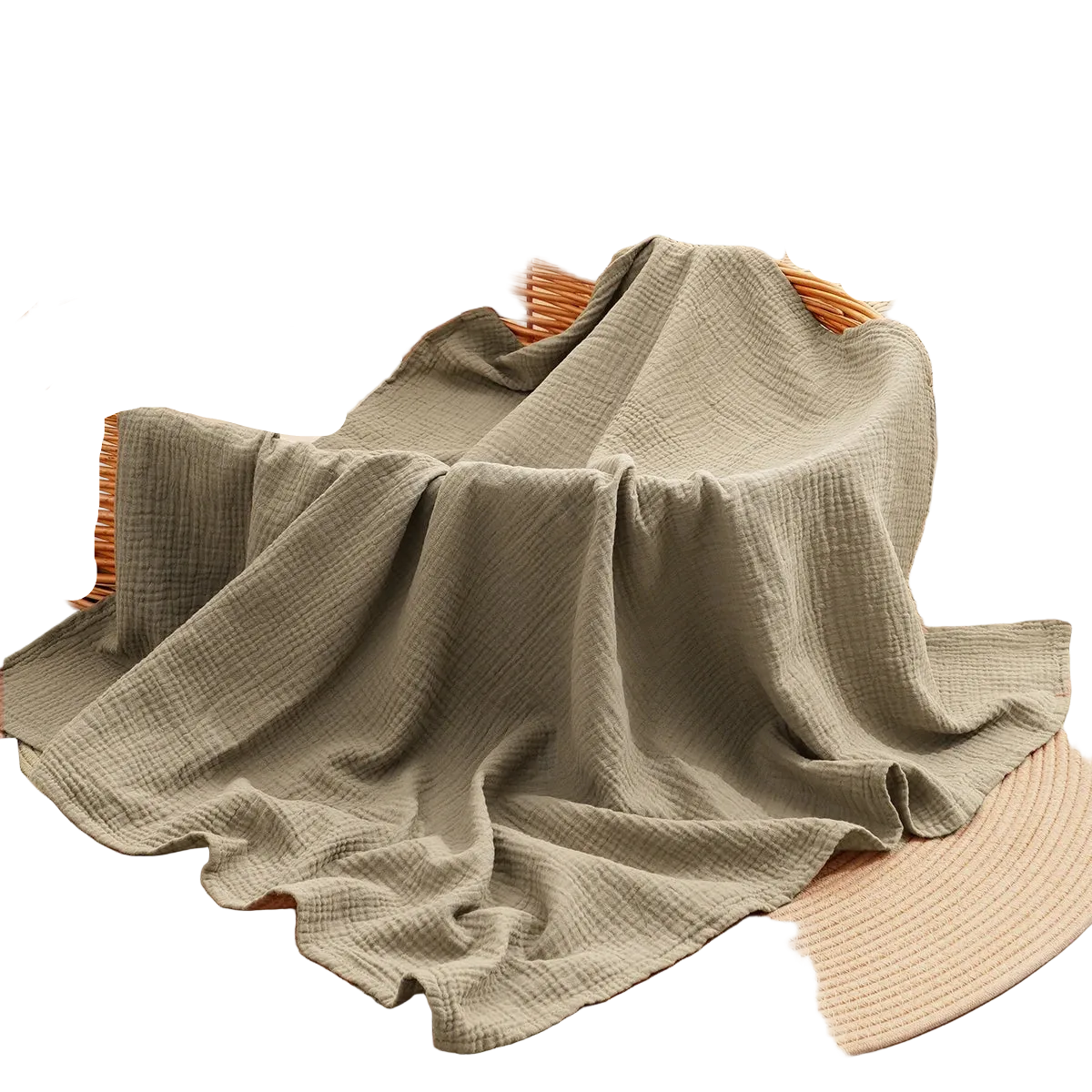 Tejesa All Season 100% Cotton Baby Muslin Swaddle Blanket/ Newborn Bath Towel/100x100cm