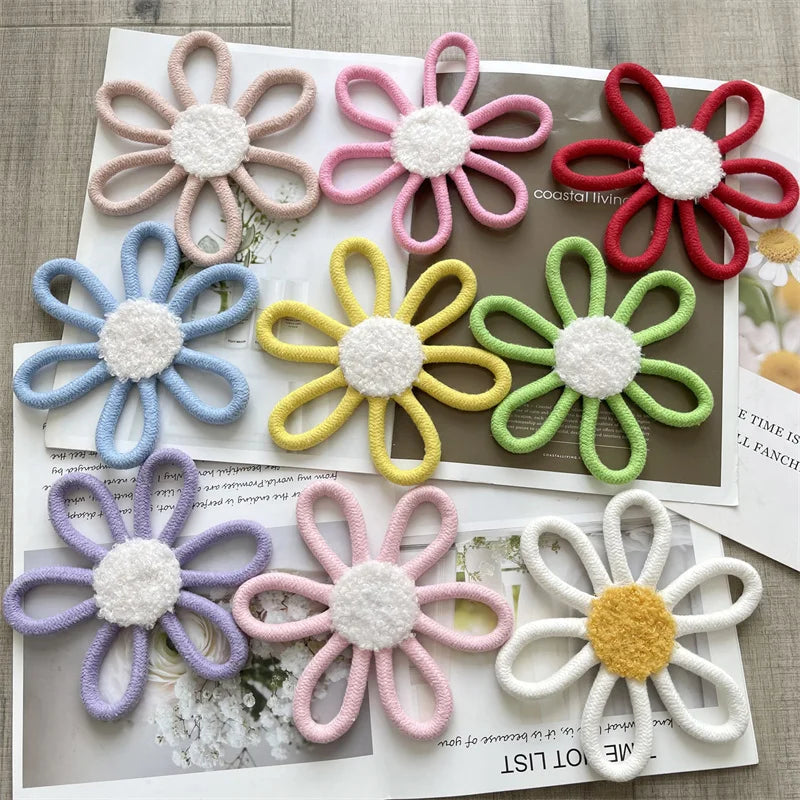 Hemasa 20Cm Cotton Rope Woven Daisy Flower Wall Ornament Bohemian Macrame Daisy Wall Hanging Decor Nordic Baby Kids Room