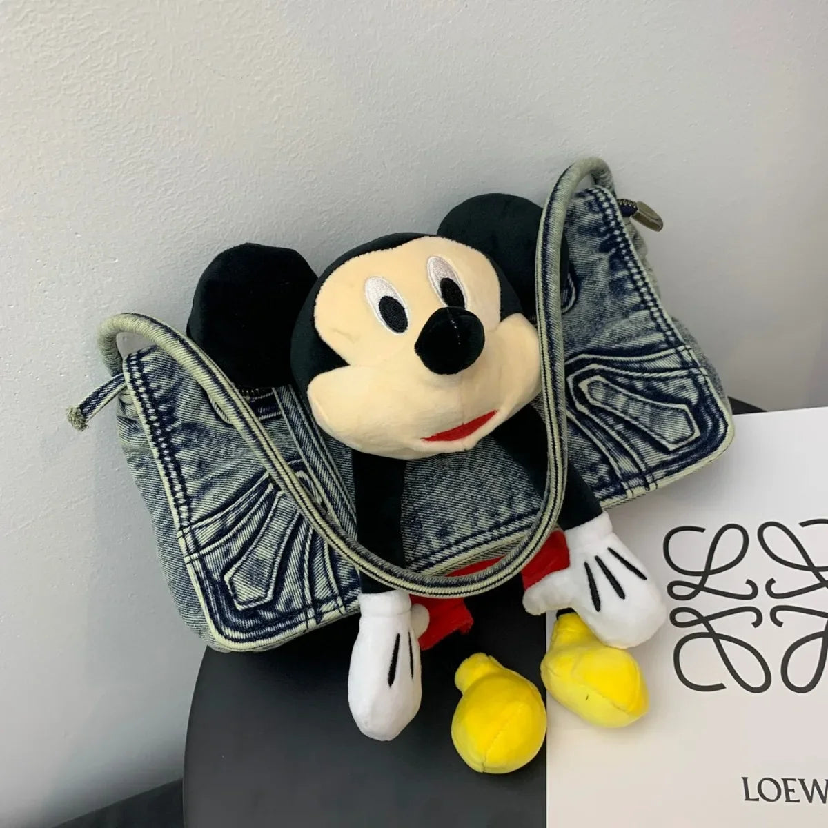 Disney Purses and Handbags Mickey Dolls Shoulder Bag High-capacity Crossbody Bags for Women Cute Cases Korean Fashionable Pouch