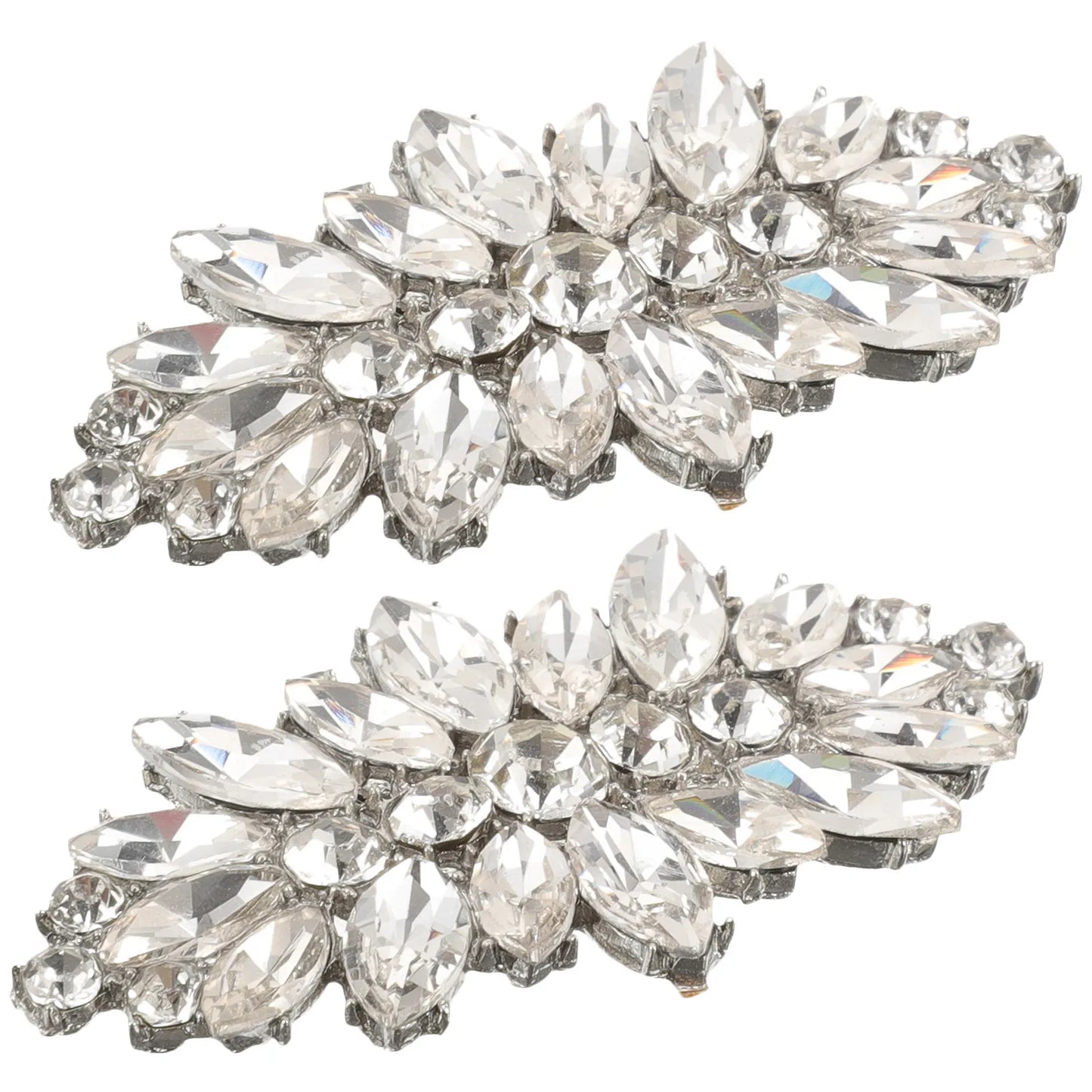 Tejesa 1Pair Rhinestone Shoe Clips Crystal Decorative Buckles for Women Pumps Flats Sandals Removable Wedding Party Banquet Birthday