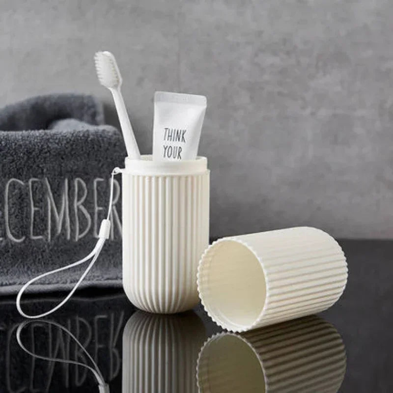 Hemasa Travel Portable Toothbrush Cup Bathroom Toothpaste Holder Storage Case Box Organizers