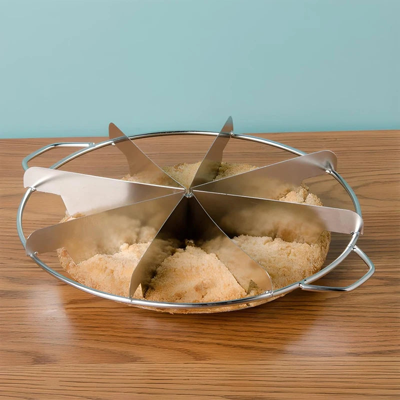 Hemasa Stainless Steel Pie Cutter 8-Slice Pie Cutter Creates Beautifully Uniform Slices Of Pie