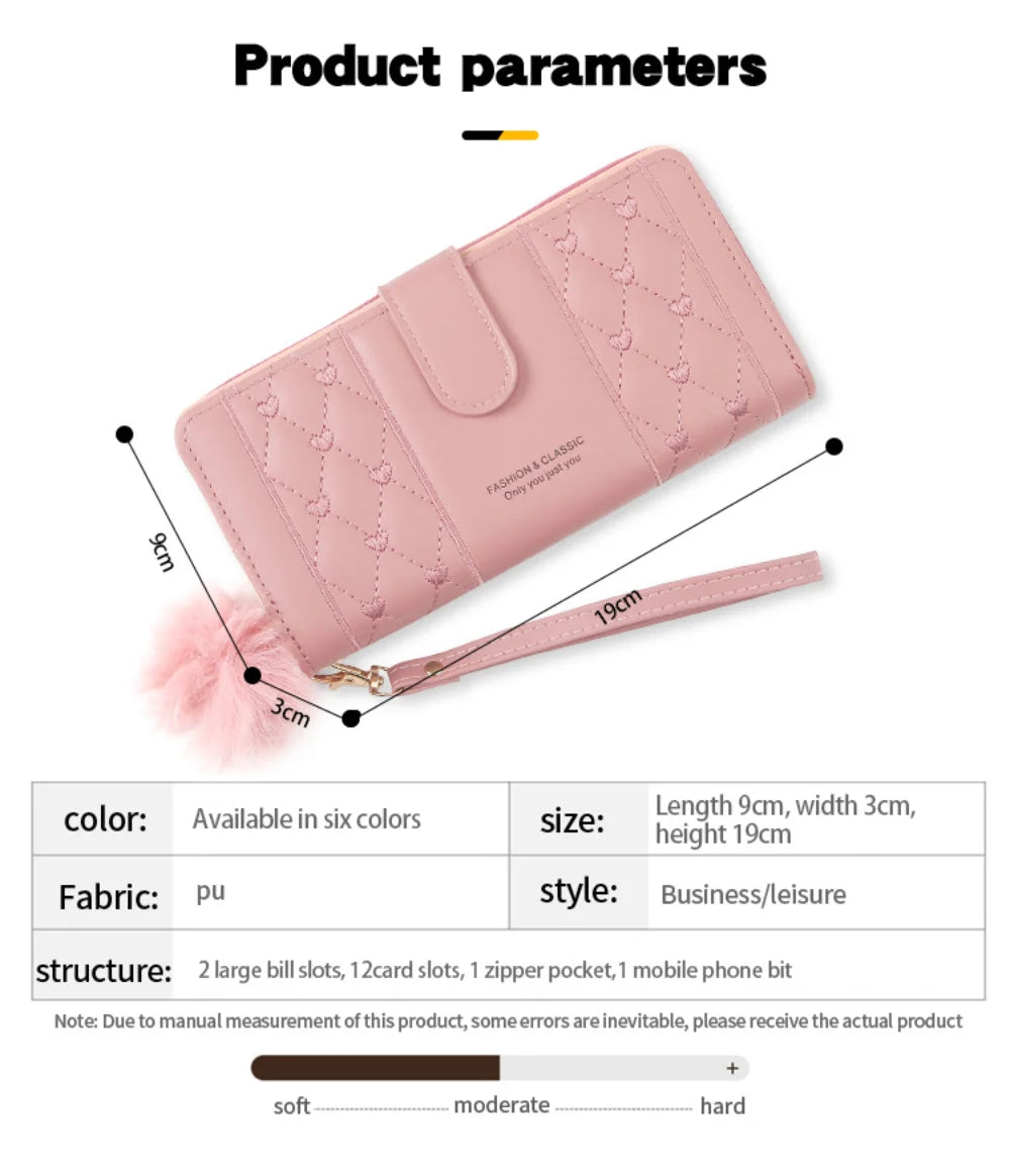 Hemasa  Long Wallet /Pu Leather Card Holder
