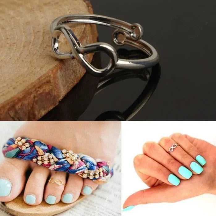 Hemasa 2 Pcs Europe American  Toe Rings