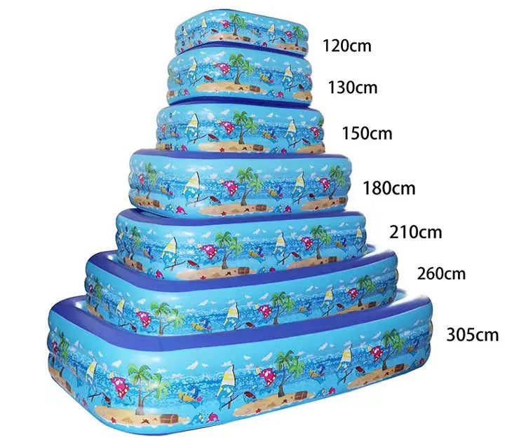 Hemasa Full Sized Home Family Lounge Inflatable Swimming Pool For Kids And Adults