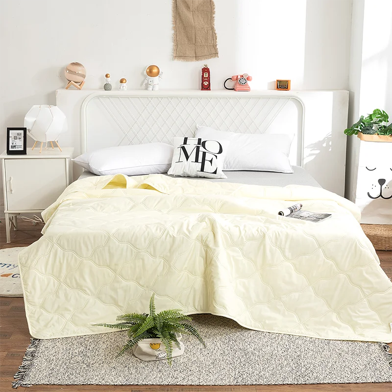 Hemasa  Silk  Thin Quilt Summer Blanket  Single/Queen/King
