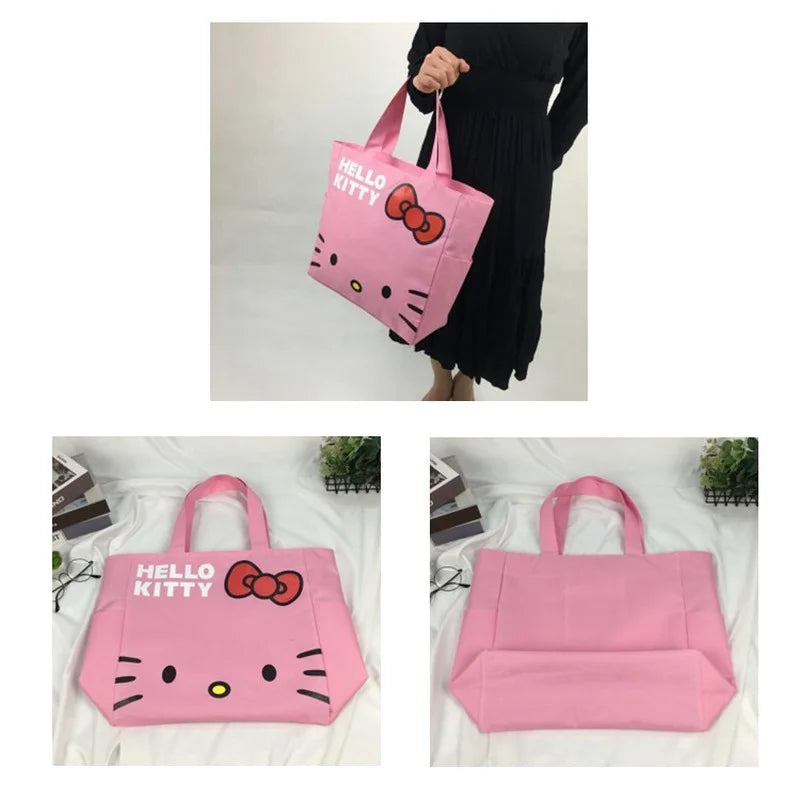 Hello Kitty Shoulder Bags My Melody Girls Wallet Designer Bag Purses and Handbags for Women Cute Pocket Books Lunch Storage Bag