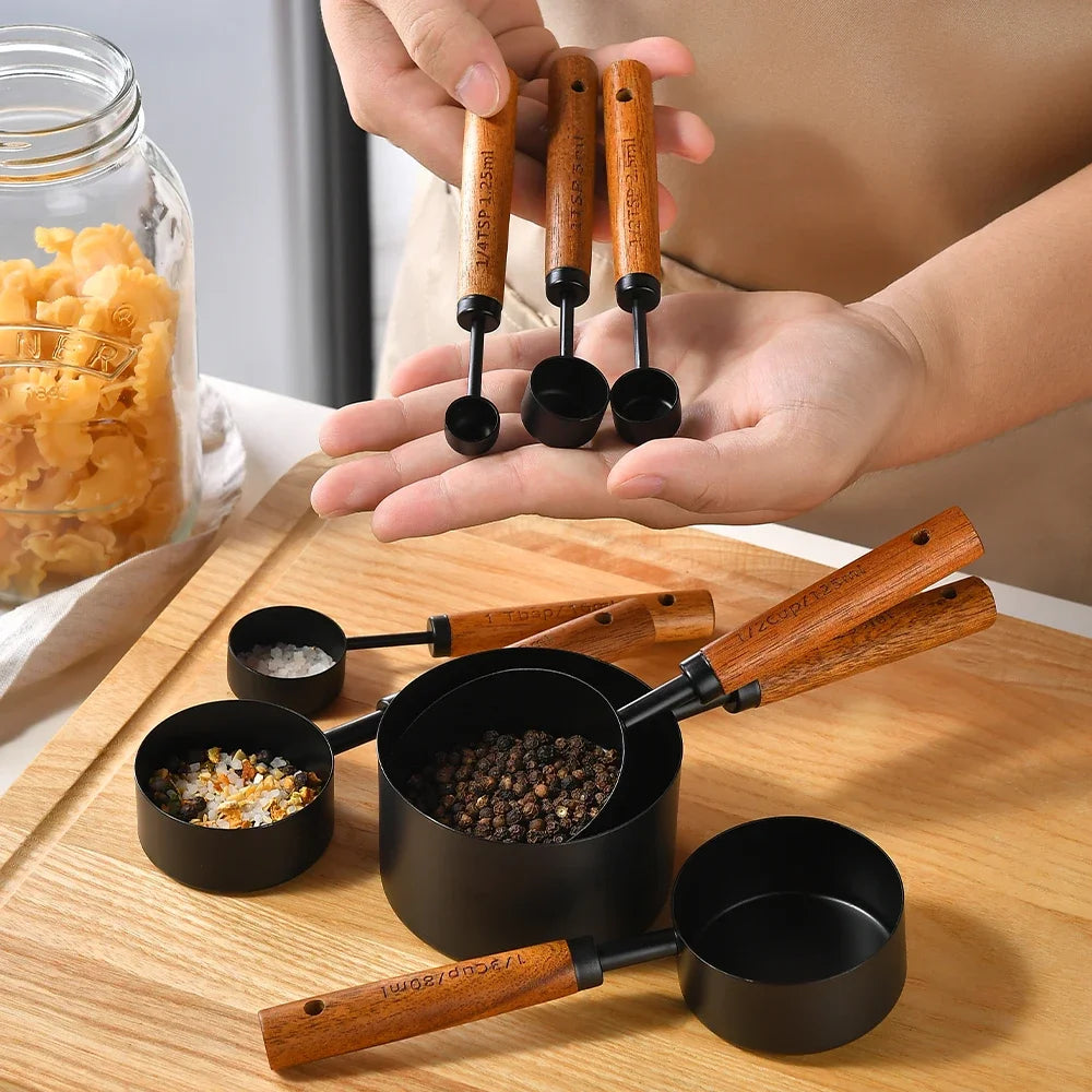 Hemasa 8Pcs Stainless Steel Multifunctional Measuring Spoon Set