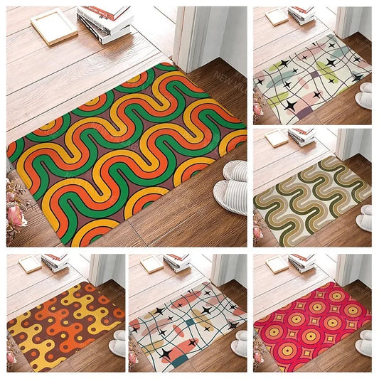 Anti-slip Bath Mat Bathroom Small Rug Shower Mat Home Decor Door Mat Kitchen Mat Bedroom Entrance Room Mats Floor Carpet vintage