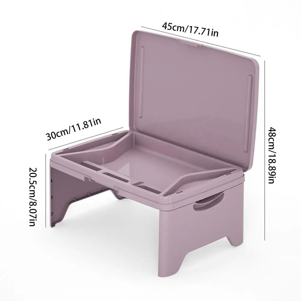 Foldable Lap Desk Bed Table Tray Folding Car Lap Desk Multi-function Portable Car Seat Table Tray Food Trays for Eating on Couch