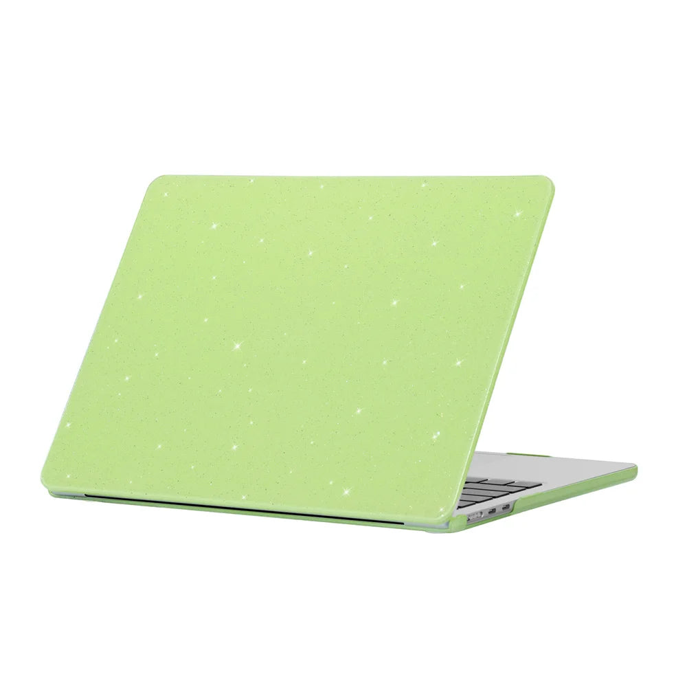 Hemasa Glitter Laptop Case for Macbook Air 13 Case M3 M2 M1 Chip New Air15 M3 Max Cover for Macbook Pro 13 A2338 A2251 Candy Skin Shell