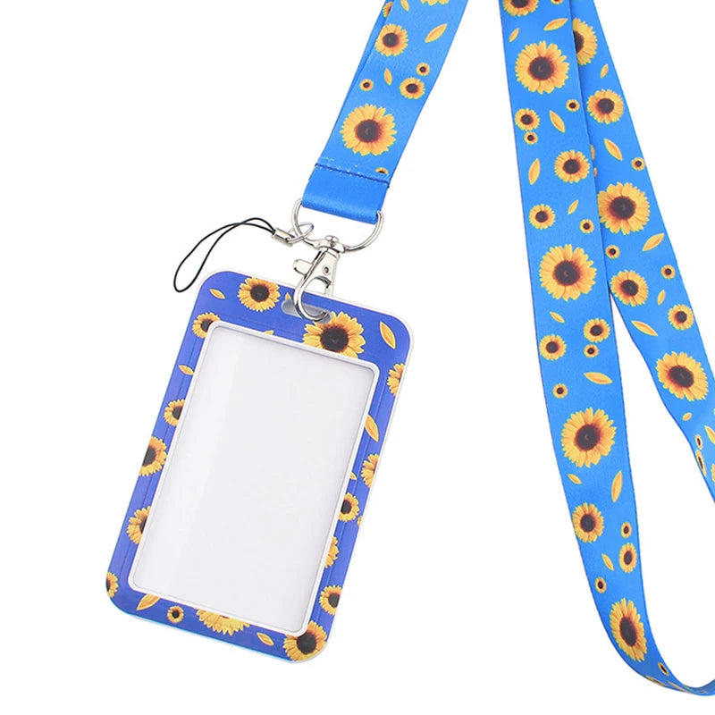 Tejesa Butterfly Lanyard Business Credit Card Holder Neck Strap Keychain Hang Rope ID Badge Holder Lariat Lasso
