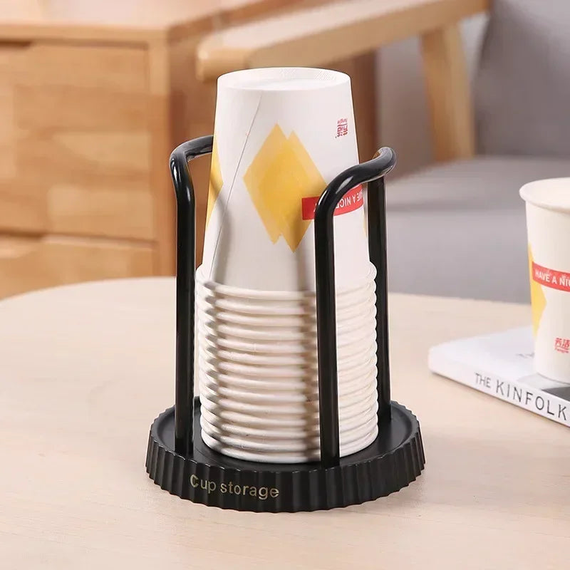 Hemasa Kitchen Paper Cup Holder Disposables Cups Picker Multifunctional Desktop Cup Storage Rack Household Coffee Cup Holder for Home