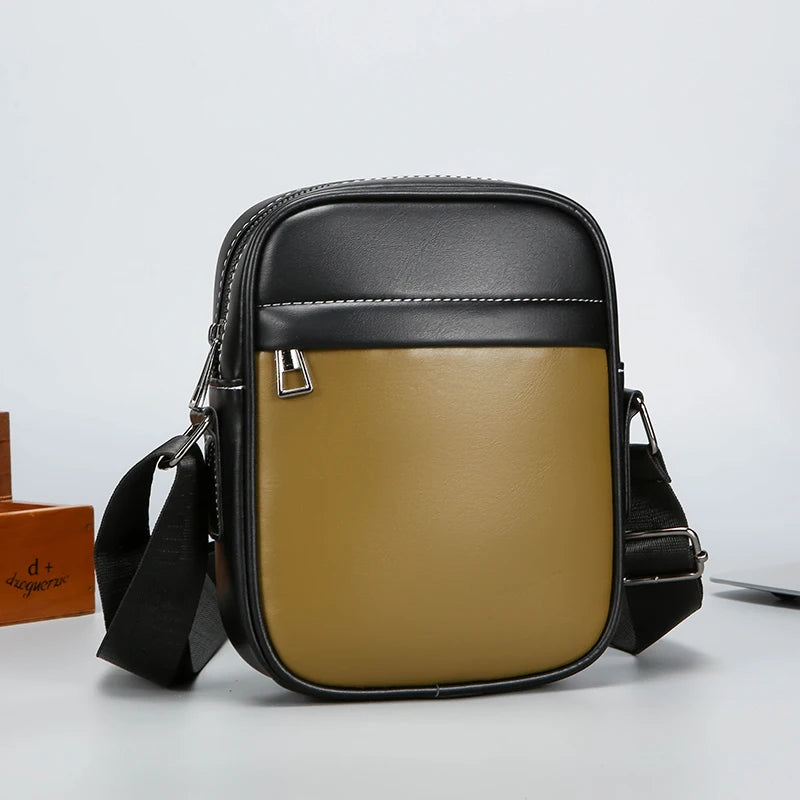 Tejesa Soft PU Leather Male Small Shoulder Bag /Men's Handbag