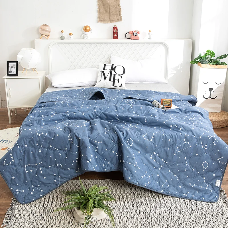 Hemasa  Silk  Thin Quilt Summer Blanket  Single/Queen/King