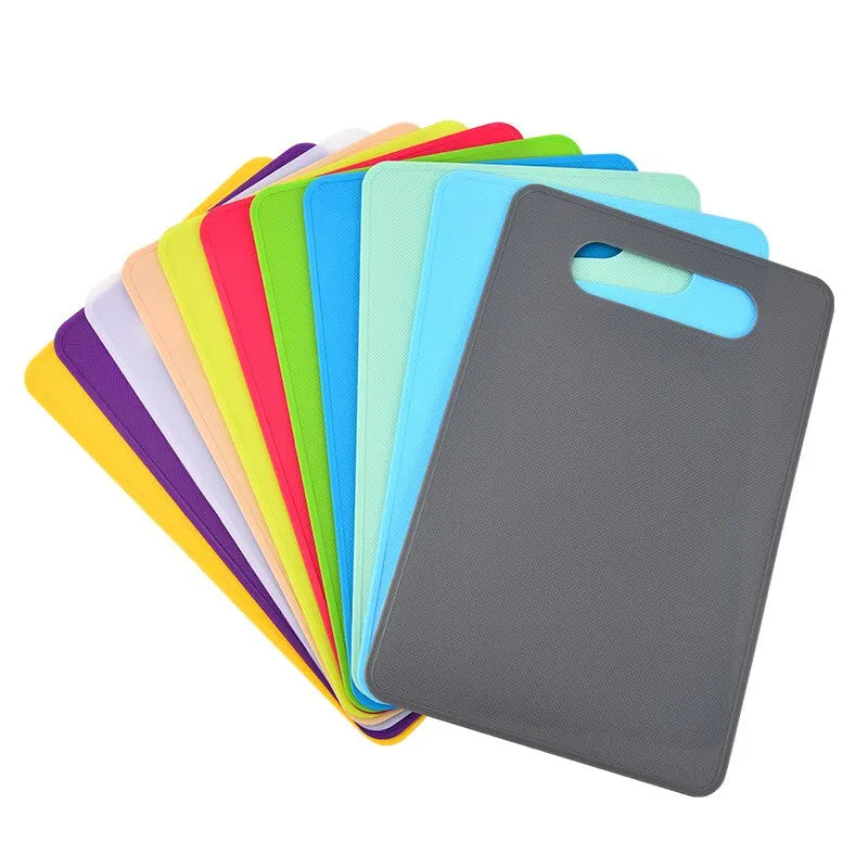 Hemasa 1pc Plastic Chopping Board Kitchen Tools Multicolor Easy Clean Nonslip Plastic Food Cutting Block Mat Tool Kitchen Cook Supplies