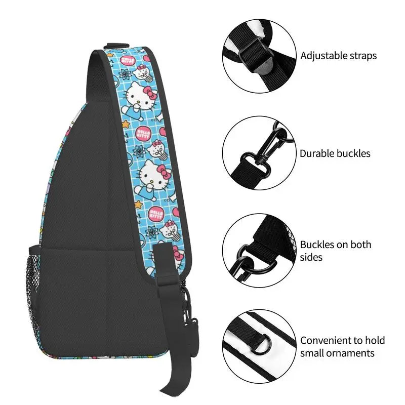 Tejesa  Sling Bag Men Fashion Shoulder Chest Crossbody Backpack Travel Hiking Daypack