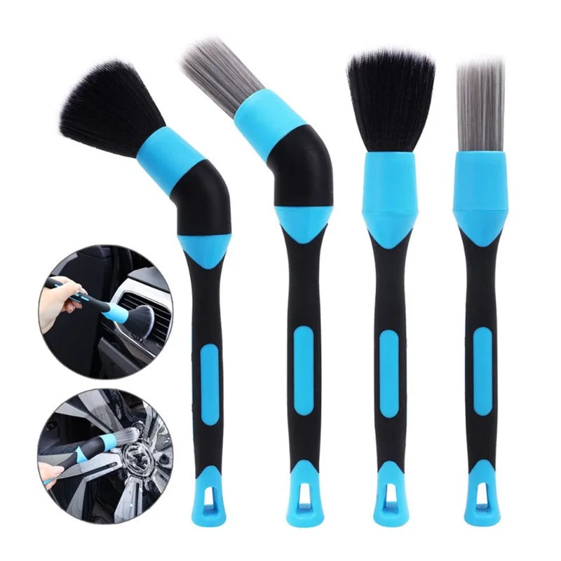 Tejesa Car Tyre Clean Brush Air Conditioner Air Outlet Cleaning Brushes Elbow Sweeping Tools Car Interior Detail Cleaning Brush