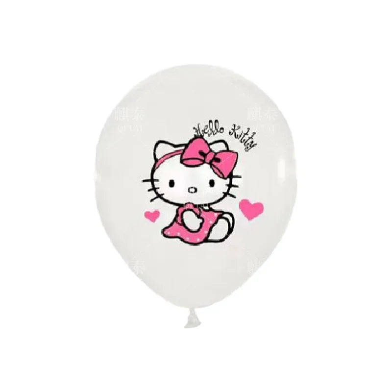 Hemasa Hello Kitty Party Balloon Set/ Children Birthday Partys Decorations Anime Latex Balloons Set Kids Gift