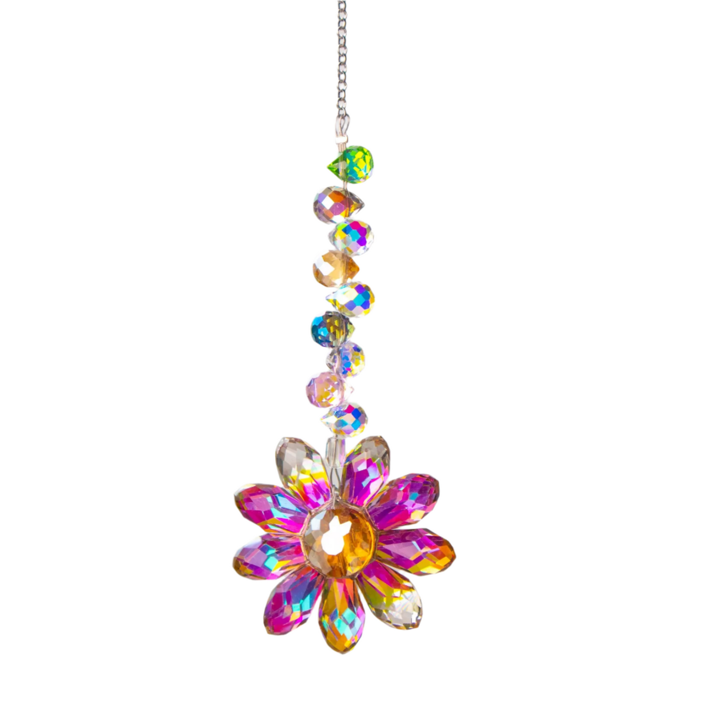 Hemasa Daisy  Crystal Sun Catcher  Window Decors Rainbow Maker Indoor Suncatcher Courtyard Garden Decoration